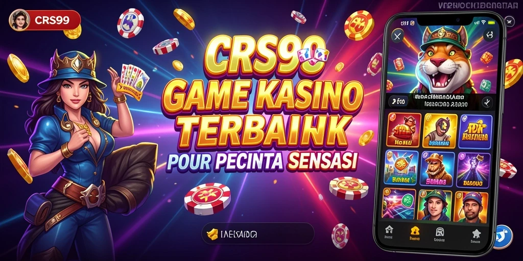 Tampilan gameplay CRS99 dengan berbagai permainan Kasino menarik.
