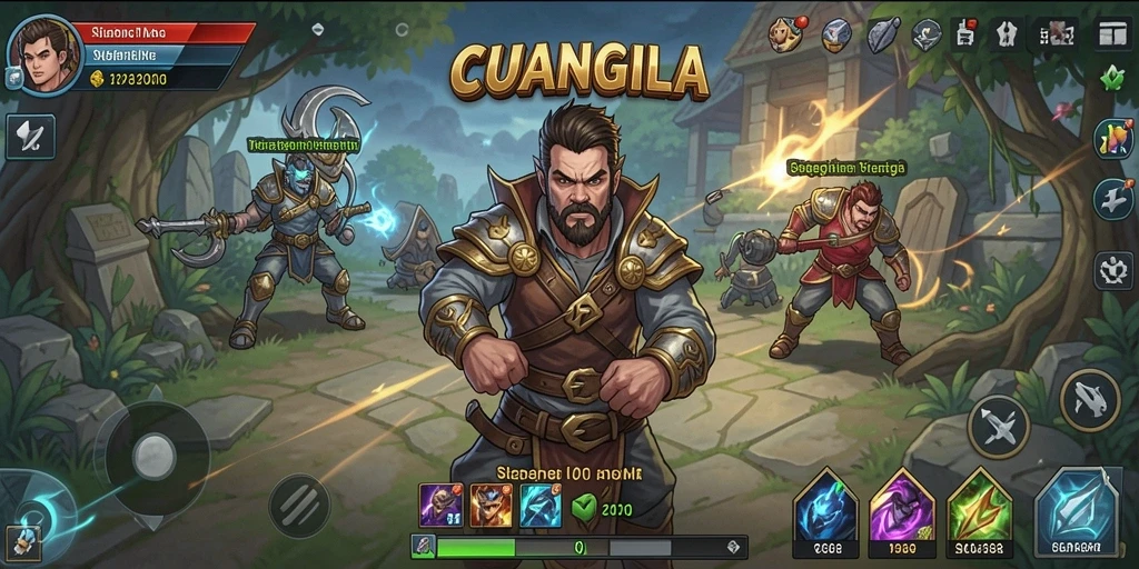 Tangkapan layar gameplay <strong>CUANGILA</strong> dengan pertempuran strategi yang mendebarkan.