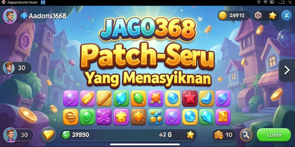 Screenshot gameplay JAGO368 yang menunjukkan keseruan permainan Match-3.