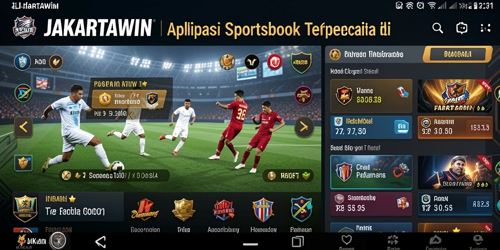 Tangkapan layar JAKARTAWIN yang menunjukkan antarmuka sportsbook yang menarik.