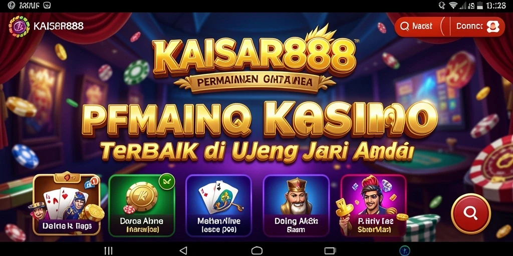 Tampilan menarik dari gameplay Kasino KAISAR888 yang memukau.
