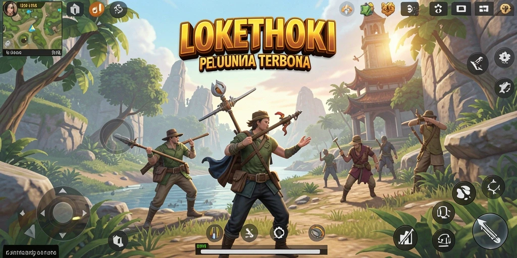 Tampilan gameplay yang menakjubkan di dunia terbuka LOKETHOKI.