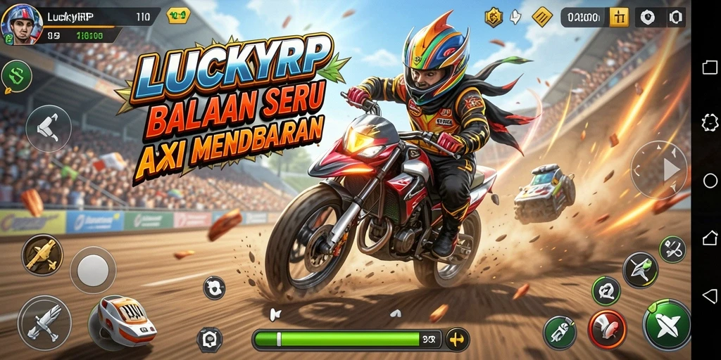 Tampilkan gameplay balapan seru yang mendebarkan di LUCKYRP.